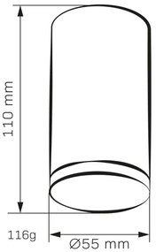 Spot pentru baie TURYN LED RGBW reglabil 1xGU10/6,5W/230V IP44 alb