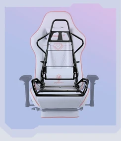 DOWINX Scaun gaming, ergonomic, pernă lombară cu masaj, suport pentru picioare, piele PU matlasata, respirabila, cotiere 4D, rezistent 150 kg, Gri