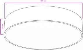 Brilagi - Plafonieră de baie POOL 5xE27/15W/230V Ø 60 cm IP54 albă
