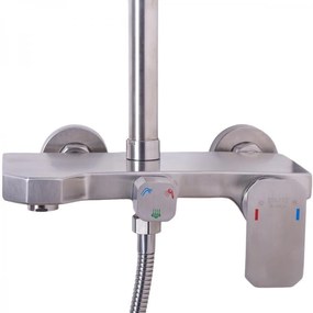 Coloană Duș din Inox Satinat Model N/LY001 – Design Modern și Durabil pentru Baia Ta