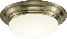 Där Lighting BAR5275 - Plafonieră pentru baie BARCLAY 1xE27/60W/230V, Ø 31 cm, alamă