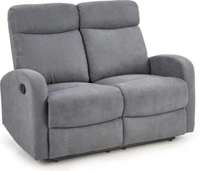 Canapea pliabila OSLO 2S, gri, stofa, 128x95/158x100 cm