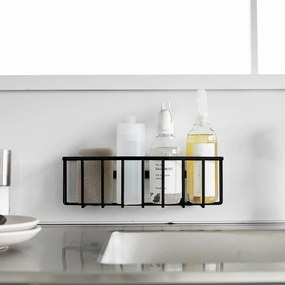 Suport pentru accesorii de spălat negru autoadeziv din metal Film Hook – YAMAZAKI