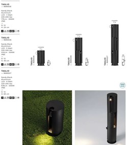 Mini Stalp LED iluminat exterior ambiental IP65 TAGLIO H-24cm