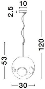 Lustra, Pendul design modern MAYAN, cupru NVL-9988105