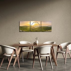 Tablou panoramatic (cu ceas) (90x30 cm)