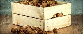 Tablou - Natură moartă de toamnă cu nuci (120x50 cm)