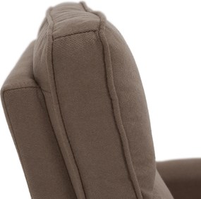 Fotoliu rotativ de relaxare, gri-maroniu taupe, MEKENZI