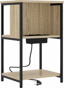 vidaXL Dulap de noapte Stejar Sonoma 38 x 31 x 61 cm Lemn compozit