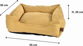 Pat pentru animale de companie galben pentru câini 50x55 cm – Love Story