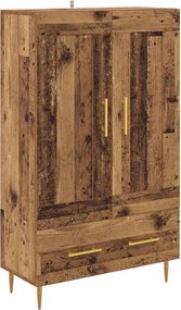 vidaXL Bufet cu sertar Lemn Vechi 69,5 x 31 x 115 cm Lemn compozit