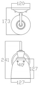 Aplică LED pentru baie CORA 1xG9/3W/230V IP44 Elstead KL-CORA1-BATH