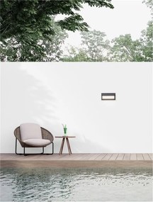 Aplica LED pentru exterior design modern IP65 Leto negru 29cm