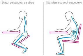 Scaun de îngenunchiere, gri/negru, RUFUS