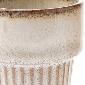 Set de 4 căni din ceramică Rustik 100 ml, bej