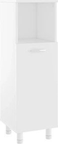 vidaXL Dulap de baie, alb, 30x30x95 cm, lemn prelucrat