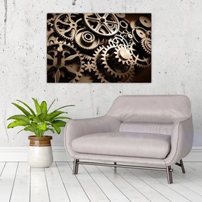 Tablou - Piese de ceas (90x60 cm)