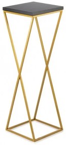 Suport pentru flori LOFT 70x24 cm auriu/negru