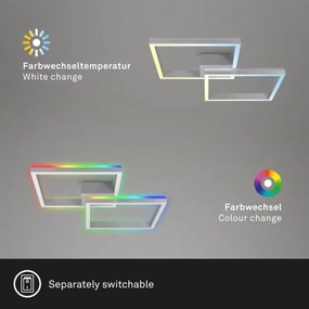 Lustră LED RGBW dimabilă aplicată FRAME 2xLED/17W/230V 2700-6500K Brilo + telecomandă