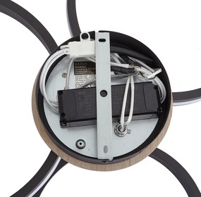 Plafonieră din lemn cu LED, cu dimmer în 3 trepte, cu 3 lumini - Navara