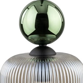 Pendul cu cablu SOPHIA 1xE14/10W/230V negru/verde/bej fumuriu