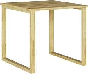 vidaXL masă natural 50,5 x 50 x 46 cm Lemn de pin tratat