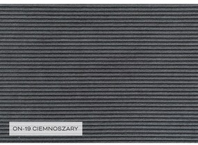 Colțar gri închis extensibil cu tapițerie din catifea reiată (cu colț pe partea dreaptă) Lofty Lilly – Miuform