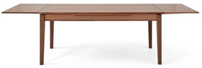 Masă de dining extensibilă cu aspect din lemn de nuc Hammel Sami, 180 x 100 cm