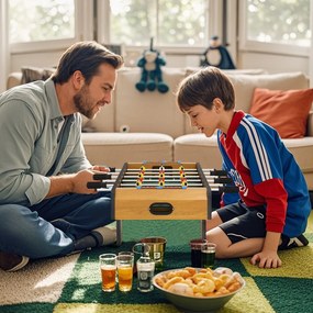 HOMCOM Masă de fotbal pentru copii de peste 6 ani 2 mingi 18 jucători 69 x 37 x 24 cm | Aosom Romania