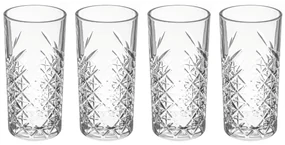 Set 4 pahare inalte, 450 ml