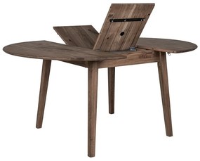 Masă de dining rotundă extensibilă din lemn de stejar ø 118 cm Metz – House Nordic