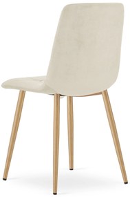 OFERTA Scaun de catifea bej deschis KARA, a doua calitate