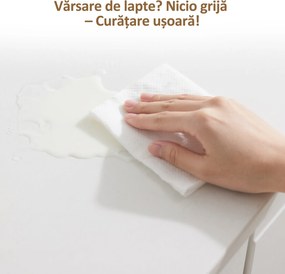 HOMCOM Mobilier de Bucătărie cu Sertar și 2 Dulapuri cu Rafturi Reglabile Alb | Aosom Romania