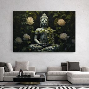 Tablou Canvas, 20x30cm, Dormitor si Living, Moderne, Buddha, Proud Buddha Statue