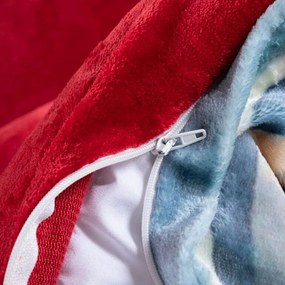 decoDoma Lenjerie de pat din micropluş OM DE ZĂPADĂ