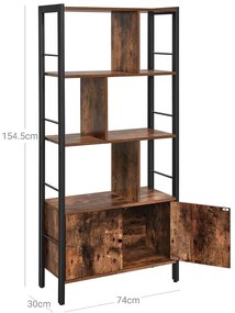 Bibliotecă 154.5x74x30 cm