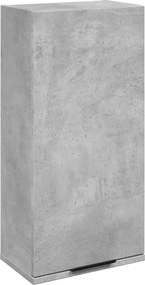 vidaXL Dulap de baie montat pe perete, gri beton, 32x20x67 cm