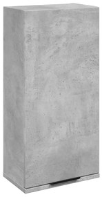 856936 vidaXL Dulap de baie montat pe perete, gri beton, 32x20x67 cm