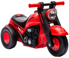 AIYAPLAY Mașină de împins, design motocicletă, muzică și bule de săpun, pentru 2-5 ani, Roșu | Aosom Romania