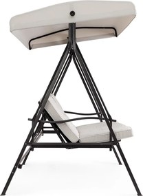 Balansoar de grădină gri antracit/bej din metal Taurus – Bizzotto