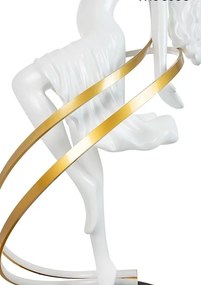 Lampa de podea decorativa cu design original cu LED RGB Balerina White