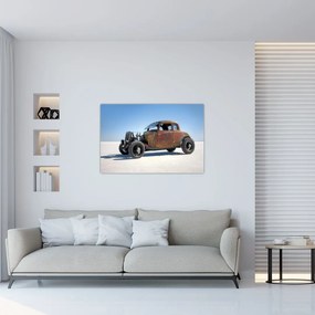 Tablou - Mașină în deșert (90x60 cm)