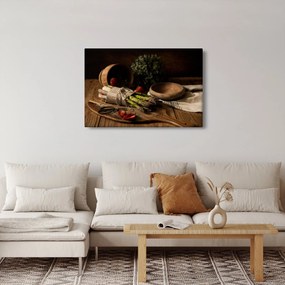 Tablou cu sparanghel pe masă (90x60 cm)
