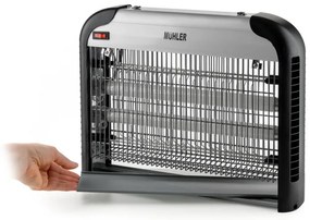Lampa UVA pentru insecte Muhler MIK-60 1003953, 30W, 60 m², Sigura pentru oameni si animale, Tava detasabila, Negru/gri