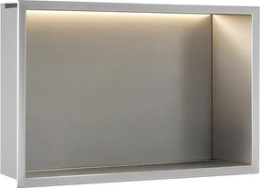 RAFT BAIE INCASTRAT PERETE LED 30x45 steel brush