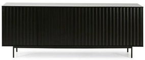 Comodă neagră joasă 211x80 cm Sierra – Teulat