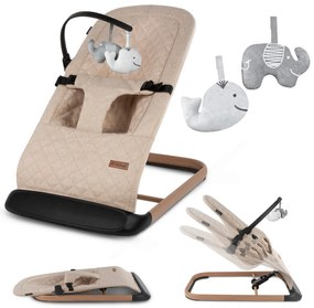 Balansoar pentru copii Kidwell Laro Full - Beige Wooden