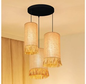 Brilagi - Candelabru pe cablu WINNETOU TUBES 3xE27/15W/230V maro/negru