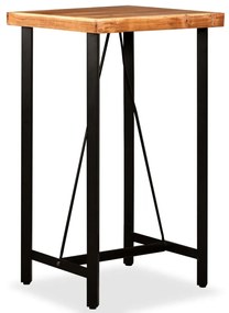 vidaXL Masă de bar, lemn masiv de acacia, 60 x 60 x 107 cm