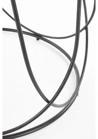 Măsuță de cafea NUBIRA 41x60 cm negru/maro